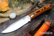 Bark River Knives: Hildi - CPM-CruWear - Tigerstripe G-10 - Thick Black Liners - Brass Pins