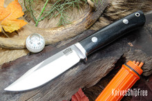 Bark River Knives: Hildi - CPM-CruWear - Black Canvas Micarta