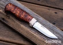 Helle Knives: Audun - Colored Curly Birch & Reindeer Antler - H3LS