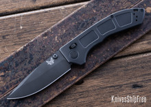 Benchmade Knives: 748BK-01 Narrows - AXIS Lock - Black Titanium - M390 - Black DLC