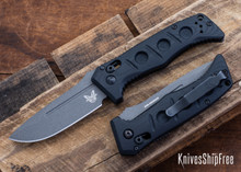 Benchmade Knives: 2730GY-1 Mini Auto Adamas - AXIS Auto - Black G-10 - CPM-CruWear - Tungsten Gray Cerakote