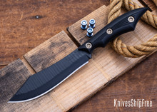 RMJ Tactical: Ratatosk - Nitro-V Stainless - Black G10 - Black Textured Cerokote