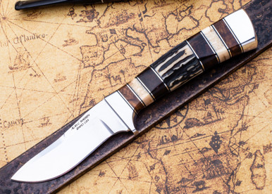 Alan Warren Custom Knives: #2606 Humpback Hunter - Sanbar Stag