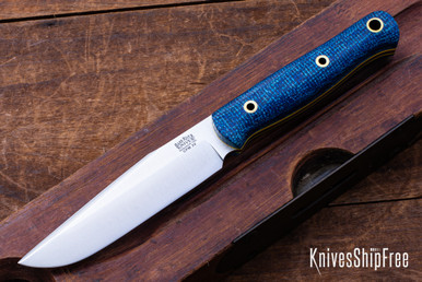 Bark River Knives: Ultralite Field Knife - CPM 3V - Blue Denim