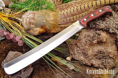 Bark River Knives: Golok II - Cherry Red & Black Suretouch - Matte