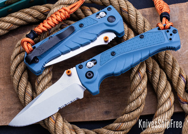 Benchmade Knives: 18065 Mini Adira - AXIS Lock - Depth Blue