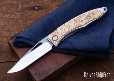 Chris Reeve Knives: Mnandi - Box Elder Burl - CR08LK006