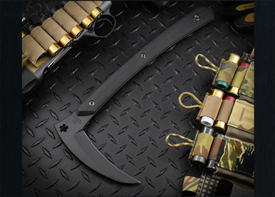 RMJ Tactical: 3V Syndicate Senshi - Black G-10 - Black Cerakote