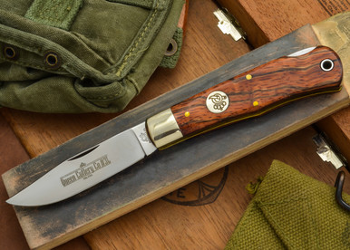 Queen Cutlery: Curly Zebra Wood - Mountain Man Lock Back - 3LCZ