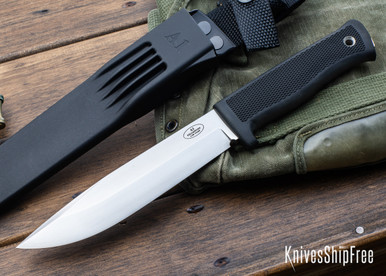Fallkniven A1 Swedish Survival Knife 6.3 Satin VG10 Blade, Kraton Handles,  Zytel Sheath - KnifeCenter - A1z