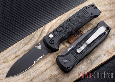 Buy Benchmade Knives: 4400SBK Casbah - Auto - Serrated Black Blade ...