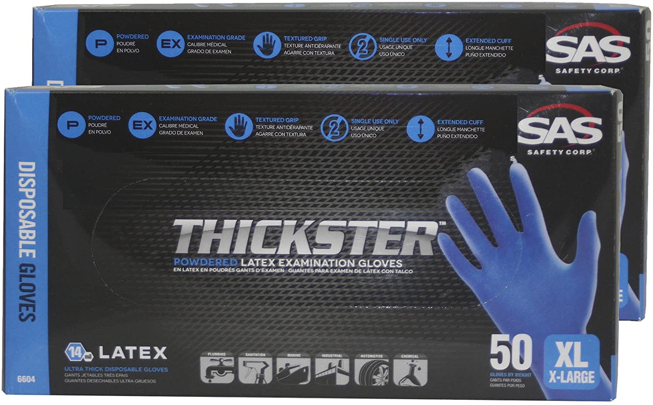 Latex Gloves, SAS Thickster