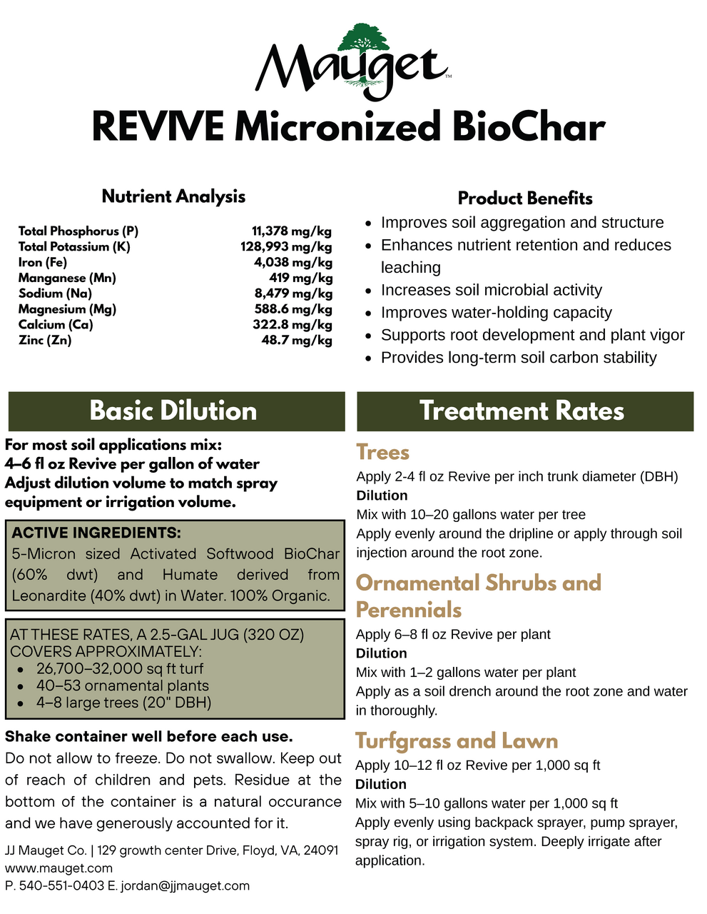 Revive® Micronized BioChar