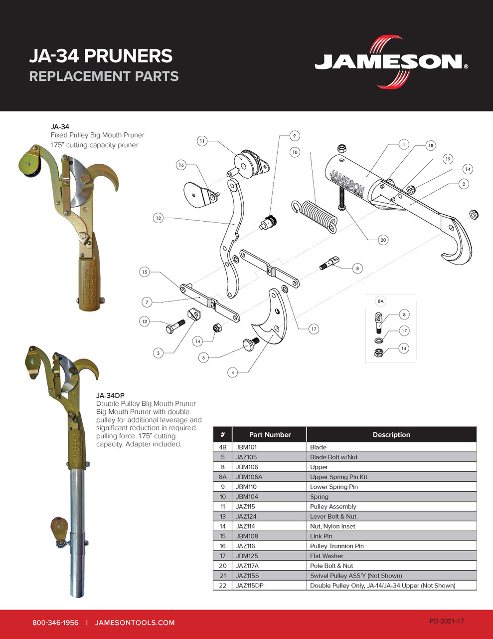 Jameson JA-34 Big Mouth Spring