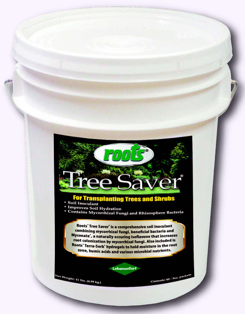 Tree Saver is specifically designed to reduce transplant stress while improving soil hydration and fertility.