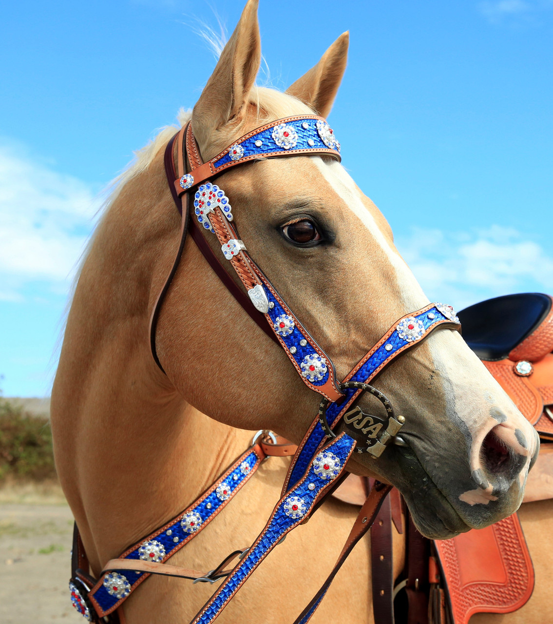 rhinestone horse tack