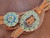 Clearance Spur Straps Light Green w/ Aquamarine