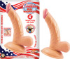 All American Mini Whoppers 4in Curved Dong with Balls