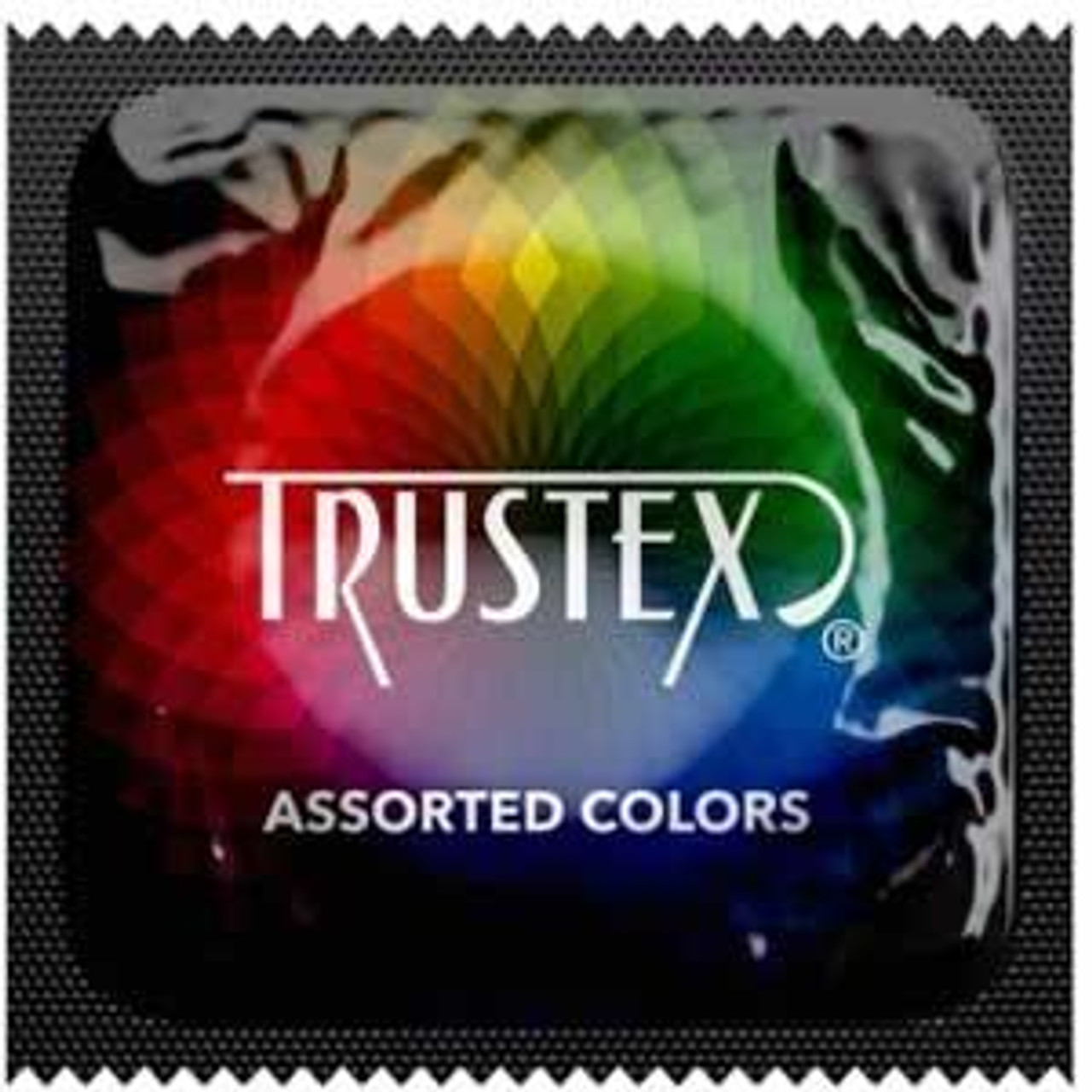 Buy Trustex Assorted Rainbow Color Condoms Online | CondomsFastCondo