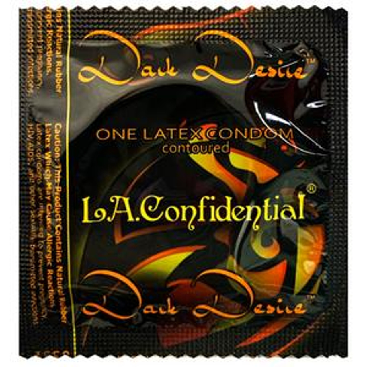 Buy Caution Wear LA Confidential Dark Desire Contoured Condoms | CondomsFast