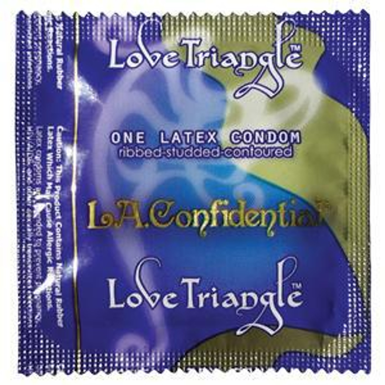 Buy Caution Wear LA Confidential Love Triangle Condoms Online | CondomsFast