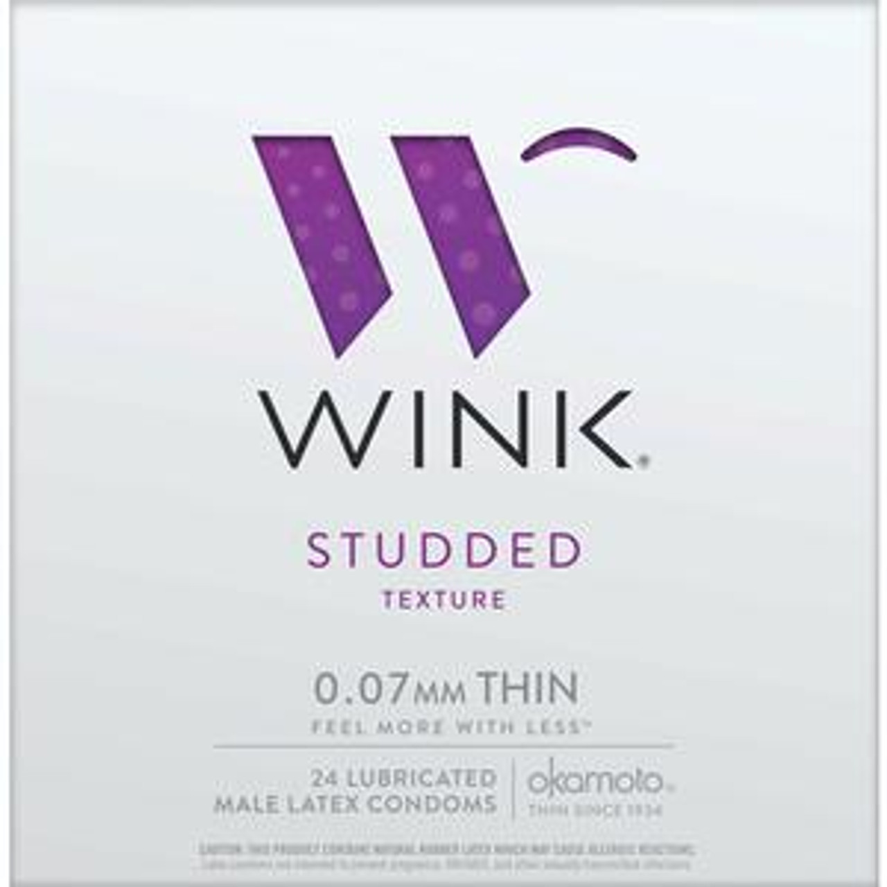 Buy Wink Studded Condoms by Okamoto Online | CondomsFast