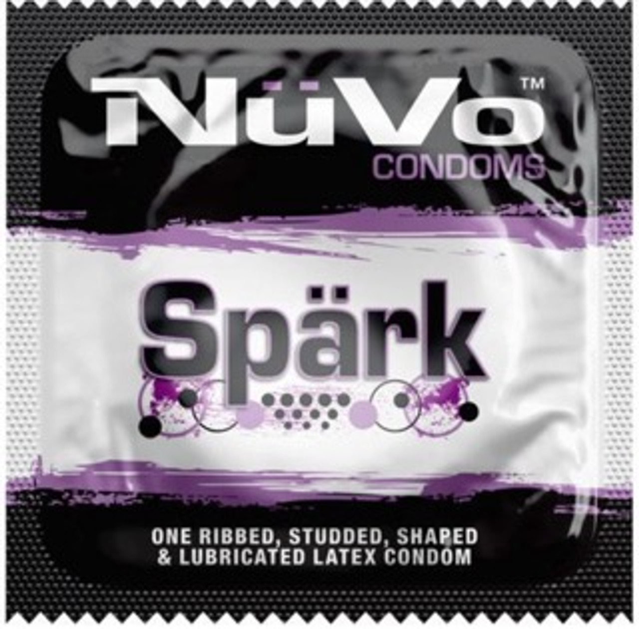 Buy Nuvo Spark Ribbed and Studded Condoms Online | CondomsFast