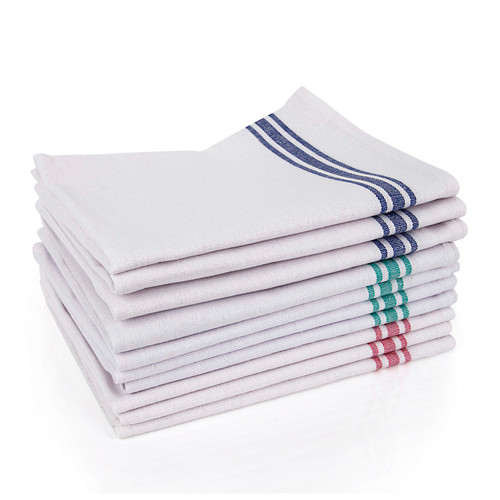 Cotton Tea Towels White x 10