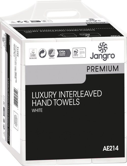 Premium Z-Fold 2ply White Hand Towels x 2400