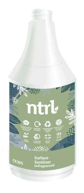 Trigger Spray Bottle NTRL Surface Sanitiser Unfragranced