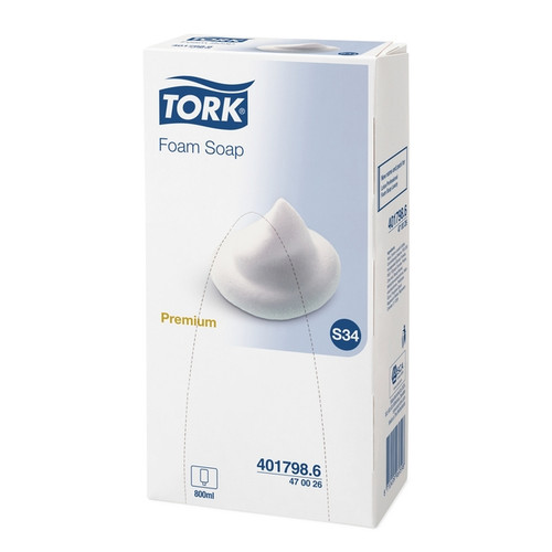 Tork Unperfumed Foam Soap 800ml (S34) x 6
