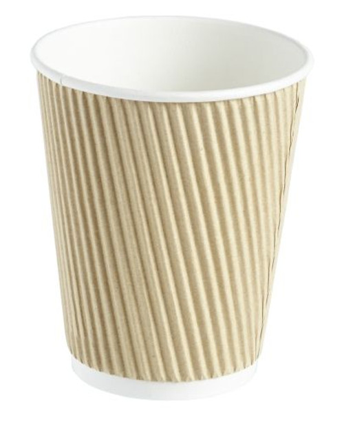 Kraft Ripple Coffee Cups x 500