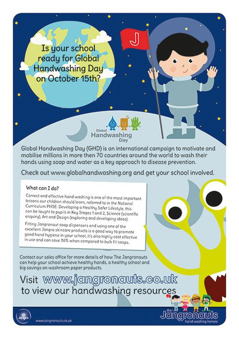 Jangronauts Poster Global Handwashing Day A3