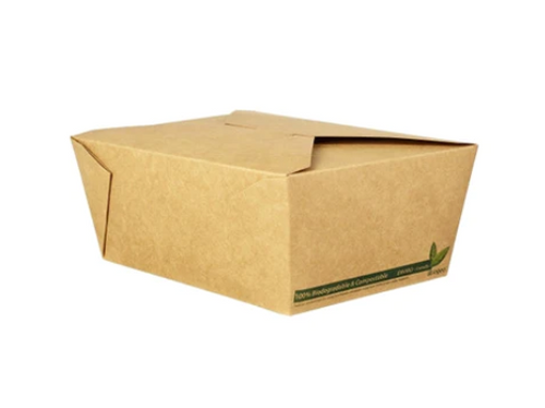 Compostable Kraft Container No4 x 160