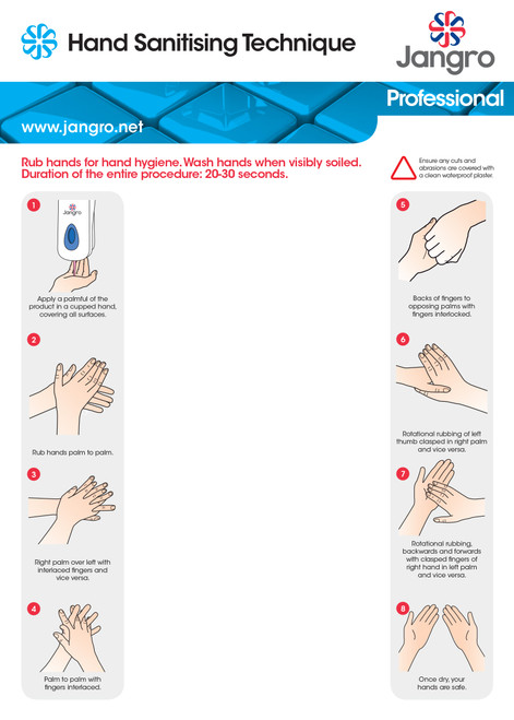 Jangro Dispenser Back Board Hand Sanitiser Board