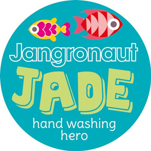 Jangronauts Round Pupil Stickers Set Jade x 20