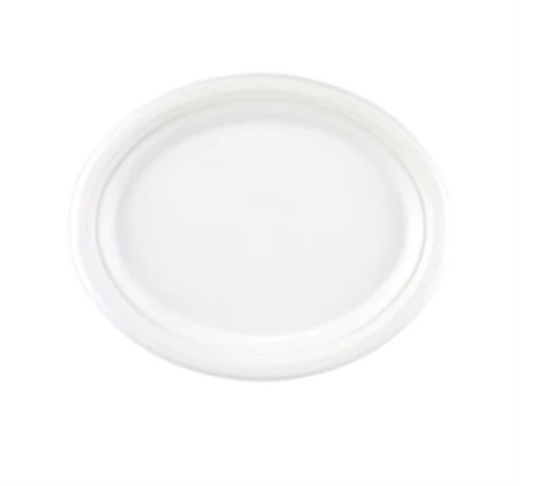 Bagasse 10"/12" Oval Plate x 500