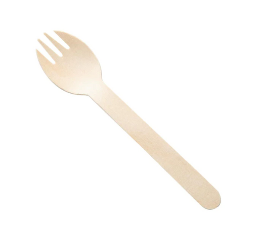 Wooden Spork 155mm x 100