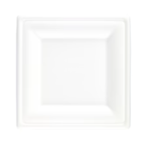 Bagasse 6" Square Plate x 125