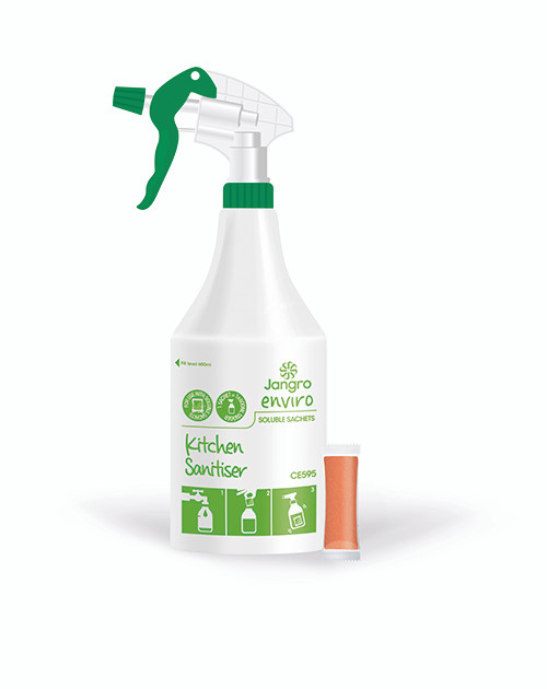 Trigger Spray Bottle For Enviro Kitchen Sanitiser Sachet
