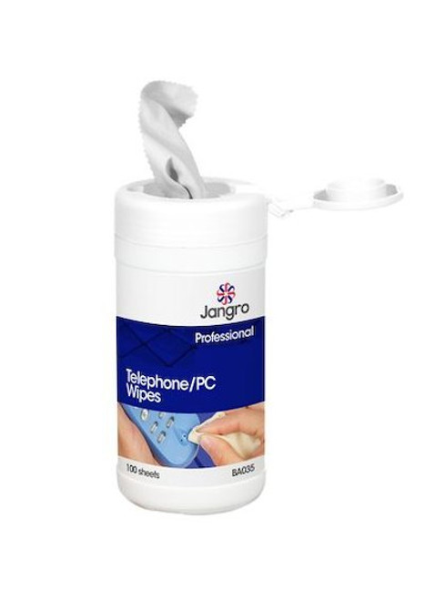 Telephone & VDU / PC Wipes 100 sheet x Tub