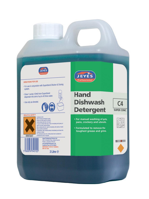 Jeyes C4 Concentrated Hand Dishwash Detergent 2 Litre x 2
