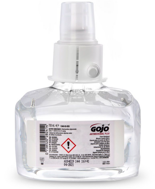 GOJO LTX Mild Antibactericidal Foam Hand Wash 700ml x 3