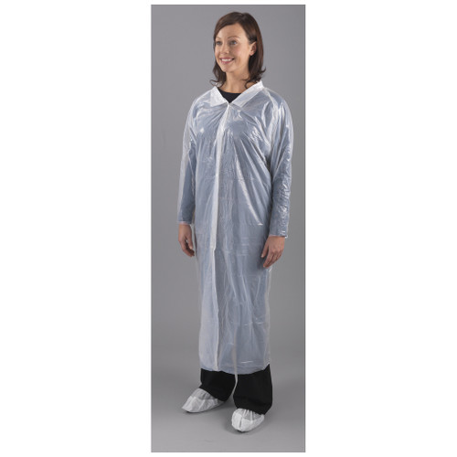 Visitors Coat White Polythene One Size x 240