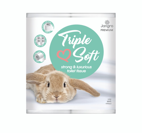 Triple Soft Toilet Roll 3ply White x 40