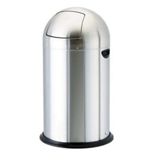 40Ltr Push Bin Stainless Steel