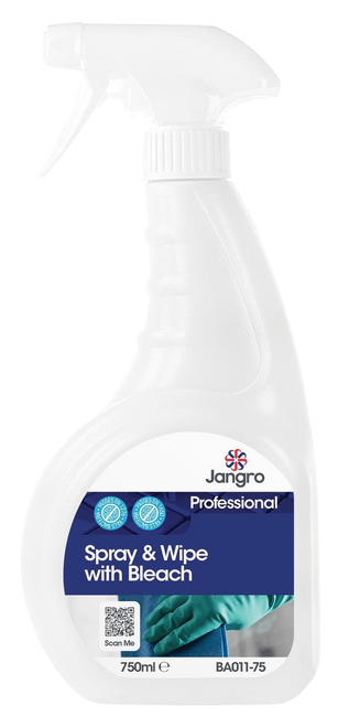 Spray & Wipe With Bleach 750ml Trigger Spray