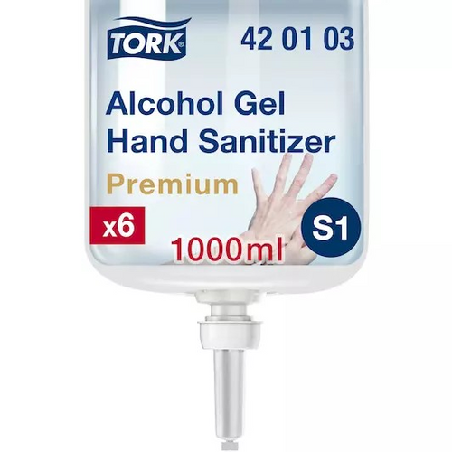 Tork Alcohol Gel Hand Sanitiser S1 1 Litre x 6