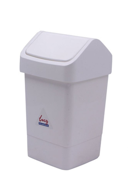 Slimline Swing Bin 9ltr White