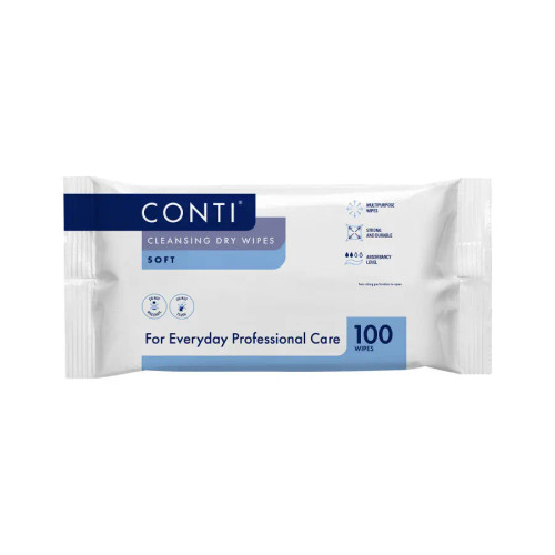Conti Soft Large Dry Patient Wipes 30cm x 32cm x 100